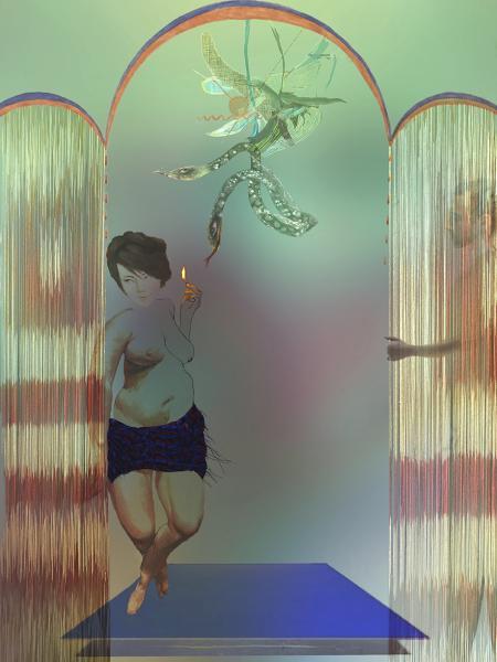 "Adam and Eve," 2024, Archival Inkjet Print on Hahnemuhle satin paper, laid on panel, Edition of 3, 18 x 14 inches