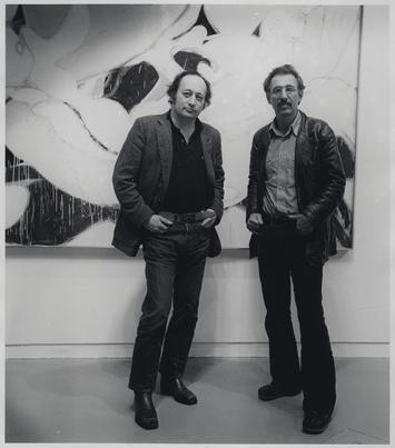 "Norman Bluhm and Jim Harithas at the Contemporary Arts Museum, Houston," 1975, Silver Gelatin Print
