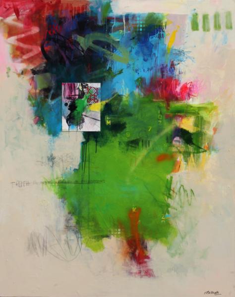 "Boundless Horizons," 2024, Mixed Media on Canvas, 60 x 48 inches