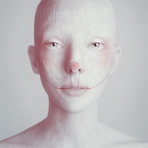 Another Face Series: "Clown," 2012, C-Print Face Mounted with Acrylic, Edition of 6, 47 x 47 Inches