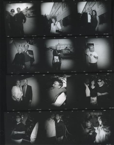 "Preview event announcing the founding of Deborah Colton Gallery," 2003, Silver Gelatin Contact Proof Print