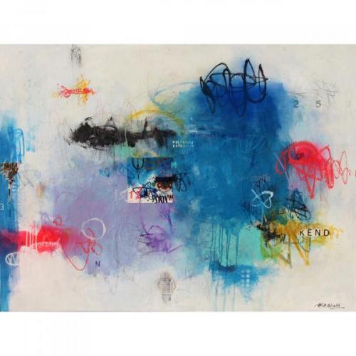 "Eternal Symphony," 2024, Mixed Media on Canvas, 36 x 48 inches