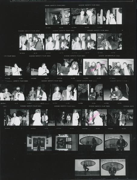 "Event Images a House Party at the Residence of Marilyn Oshman, " Circa1978, Silver GelatinContact Proof Print