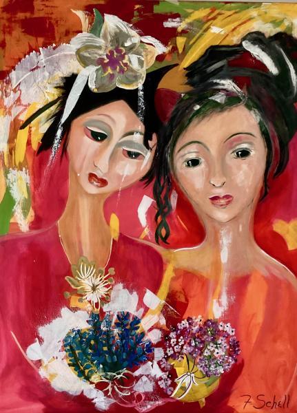 "Forever Friends," 2014, Acrylic on Canvas, 30 x 40 inches