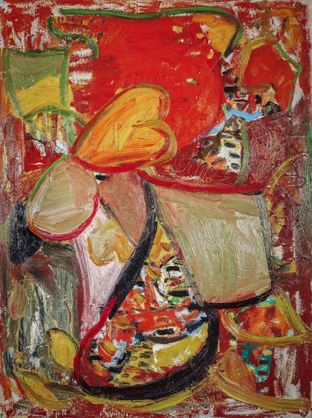 “Untitled,” 2007, Oil, Mixed Media on Canvas, 40 x 30 Inches