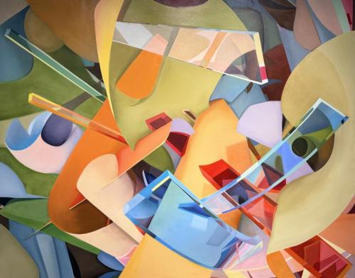 "Meaning 1," 2025, Oil on Canvas, 74 x 94 inches