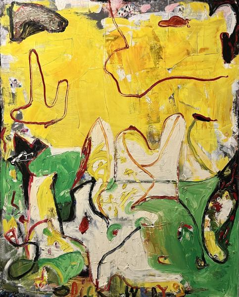 "Untitled #1902," 2007, Oil, Mixed Media on Canvas, 60 x 48 inches