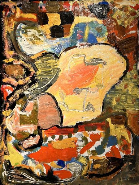 "Untitled," 2005, Oil, Mixed Media on Canvas, 40 x 30 inches