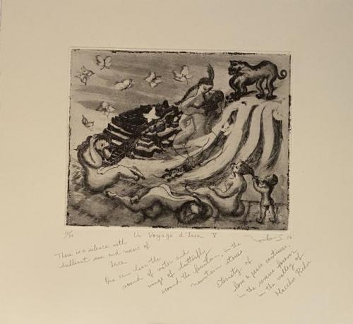 "Un Voyage D’Inca V," 2004, Etching on Paper, Edition 11/30, 8 x 10 Inches
