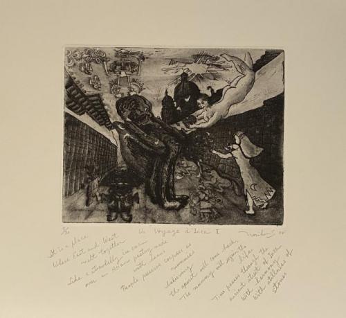 "Un Voyage D’Inca II," 2004, Etching on Paper, Edition 9/30, 8 x 10 Inches