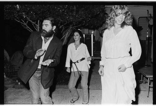 "James Surls and Charmaine Locke with Friend," Circa 1978, 35mm Black and White Negative