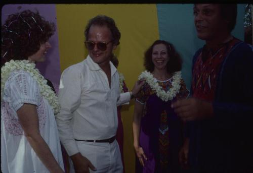 "Unidentified Couple with Patricia Covo Johnson and Lucas Johnson," Circa 1979, 35mm Color Slide
