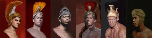 "Legioners (I-VI)," 2012, Kodak Metallic Print, Editions 1/5, 20 x 12 Inches (each)