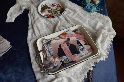 "Memory Collage," 2024, mixed media performance and installation, Glasgow, Scotland (detail)