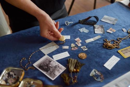 "Memory Collage," 2024, mixed media performance and installation, Glasgow, Scotland (detail)