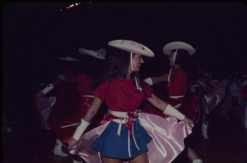 "Kilgore Rangerettes at the CAMH Rainbow Bread Wall Event," 1977, 35mm Color Slide