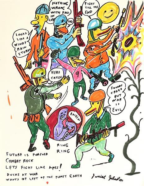"Nothing Wrong," 2010, Colored Marker on Card Stock Paper, 11 x 8.5 inches