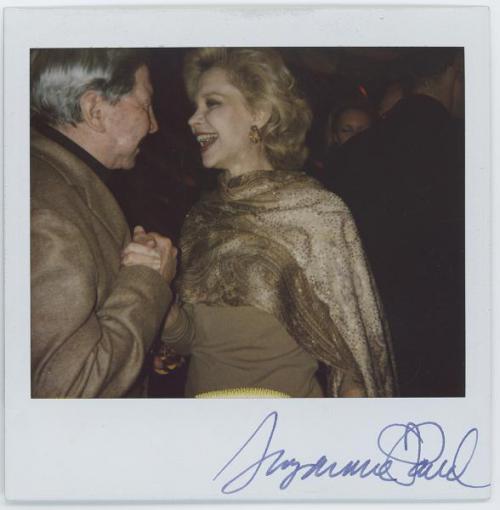 "Robert Rauschenburg and Lynn Wyatt," 2001, Integral Dye Diffusion Print (Polaroid)