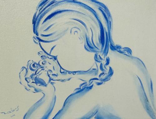 “My love, I’ll Make a Magic for You!,” 2020, Oil on Canvas, 14 x 18 Inches