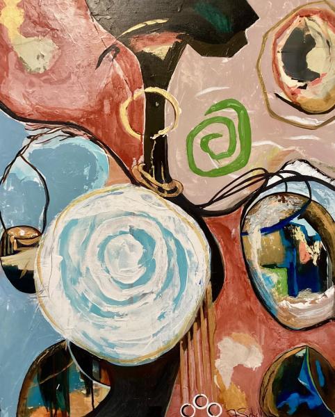 "Sojourn Woman," 2018, Acrylic on Canvas, 24 x 30 inches