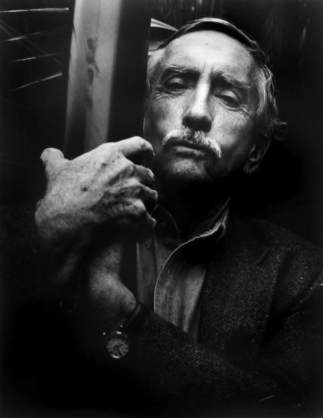 "Edward Albee," Silver Gelatin Print, Signed, 17 x 14 Inches