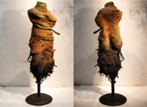 "Earth Mother," 2015, Rope, Mixed Media, 61 x 17 x 17 Inches