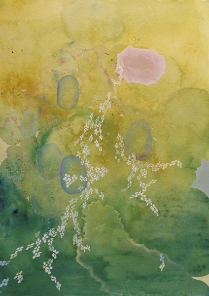 “Wisp,” 2020, Watercolor on Paper, 14 x 10 Inches