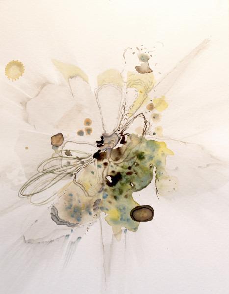 “Lichen,” 2020, Watercolor on Paper, 12 x 9 Inches