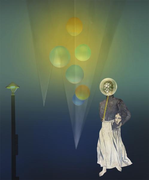 "Bubbles," 2024, Archival Inkjet Print on Hahnemuhle satin paper, laid on panel, Edition of 3, 18 x 15 inches