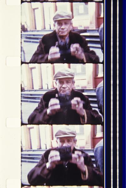 "Sam Fuller, 1977, NYC during the filming of MY AMERICAN FRIEND," 2013, Archival Photographic Print, Edition of 3 + 2 AP, 20 x 13.5 Inches 