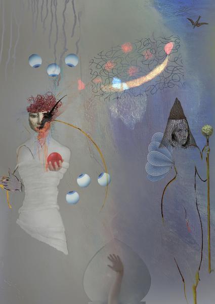 "Two Hands," 2024, Archival Inkjet Print on Hahnemuhle satin paper, laid on panel, Edition of 3, 18 x 14 inches