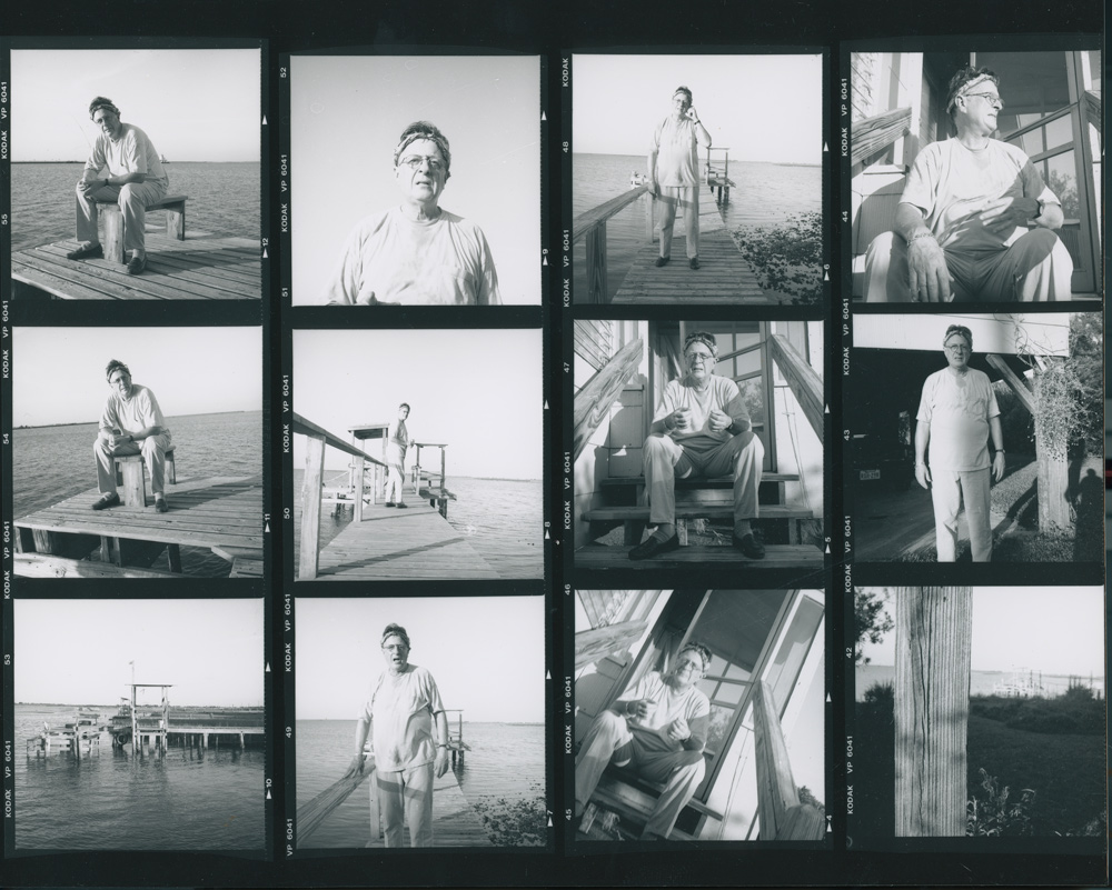 Suzanne Paul, Richard Stout, 1999, Contact proof print