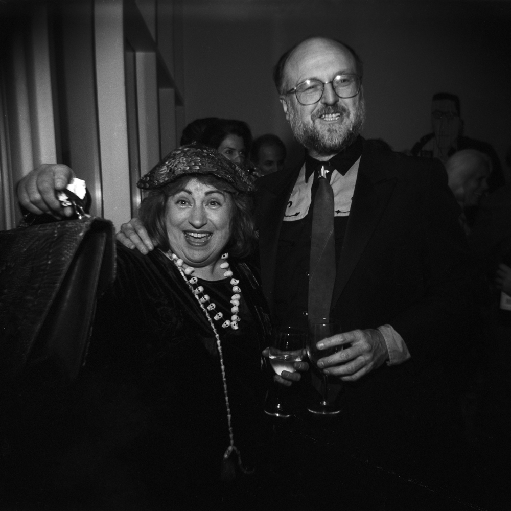 Sharon and Gus Kopriva at the Menil Collection Gala, 2001, Scan from 120mm b&w film negative