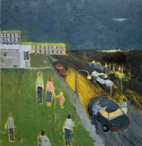 "I Saw This," 2020, Oil and Acrylic on Canvas, 36 x 36 Inches