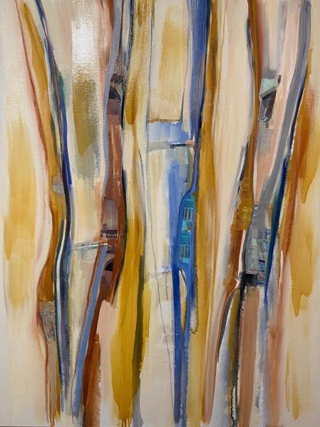 "Elusive Reality," I 2013-2014, Mixed Media on Canvas, 40 x 30 Inches