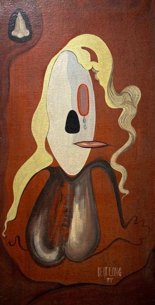 "Untitled," 1977,  Acrylic on Canvas,  30 x 15 Inches 