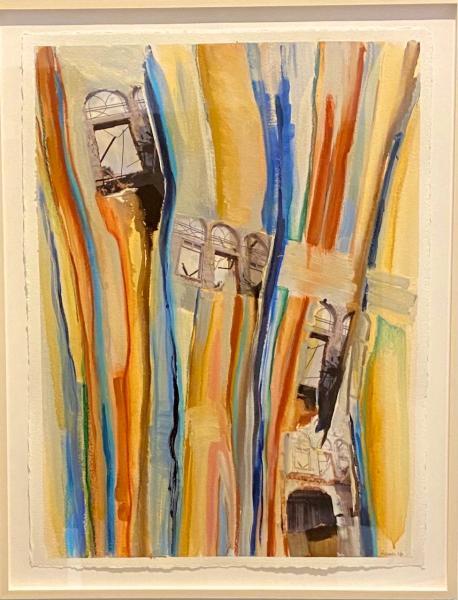 "Waiting to be Remembered II," 2013-2014, Mixed Media on Paper, 40 x 30 Inches