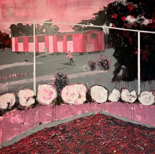 "Fresh Dirt," 2019, Oil and Acrylic on Canvas, 48 x 48 Inches