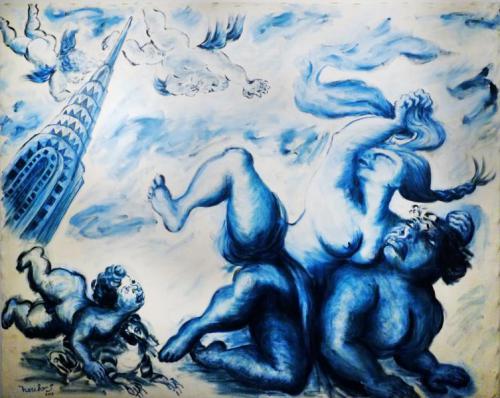 "Abduction of Cupita," 2013, Oil on Canvas, 48 x 60 inches