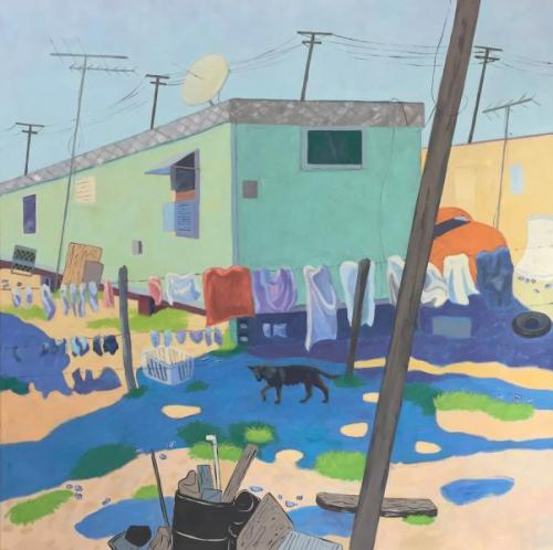 "Sometimes You Let Things Be," 2018, Oil on Canvas, 48 x 48 Inches