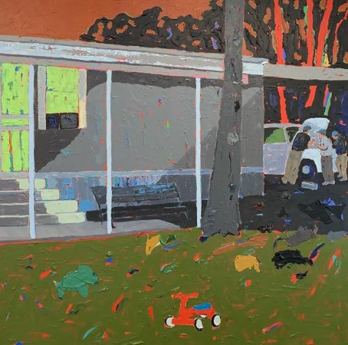 "Kid Toy," 2019, Oil on Canvas, 48 x 48 Inches